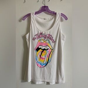 White Rolling Stones men’s Tank Top